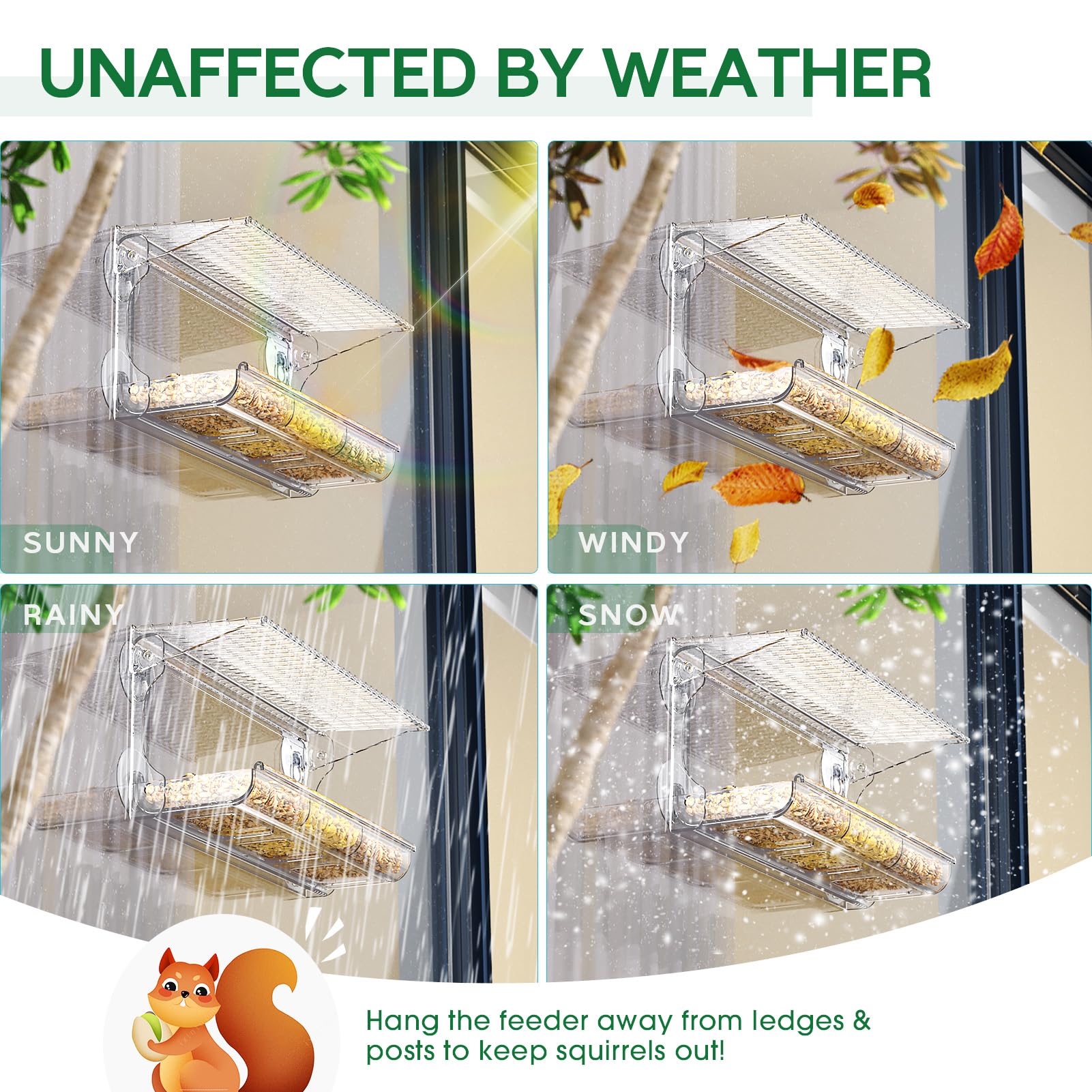 Sunally easy-installation includes tool-free setup with four suction cups.