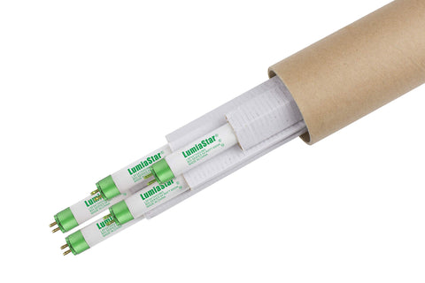 SunBESTer 4ft T5 HO grow light tube delivering daylight 6500K spectrum for indoor plants.