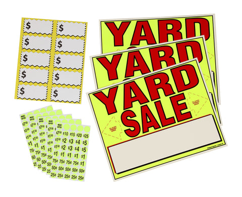 Sunburst Systems 4150 neon yard signs grab attention at outdoor sales.