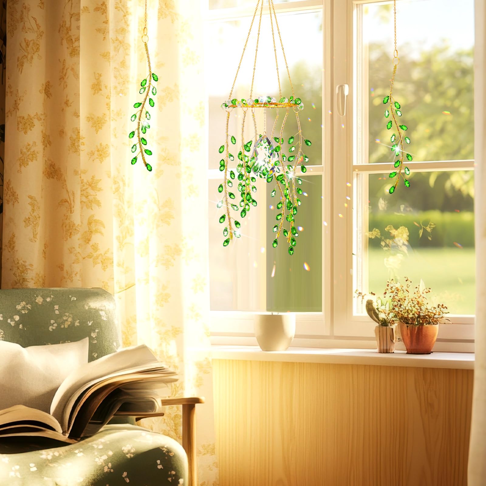 Suncalla crystal suncatchers wall art pendant enhances decor