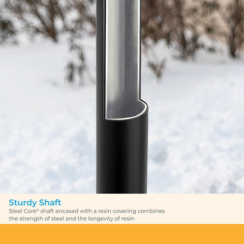 Suncast wear strip strengthens blade against bending