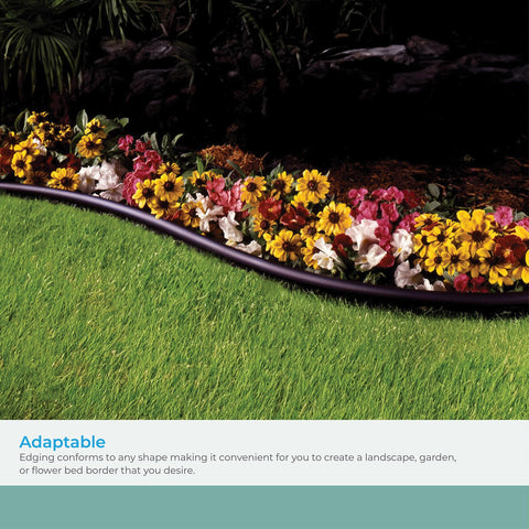 Suncast edging borders gardens and pathways with a crisp, polished look.