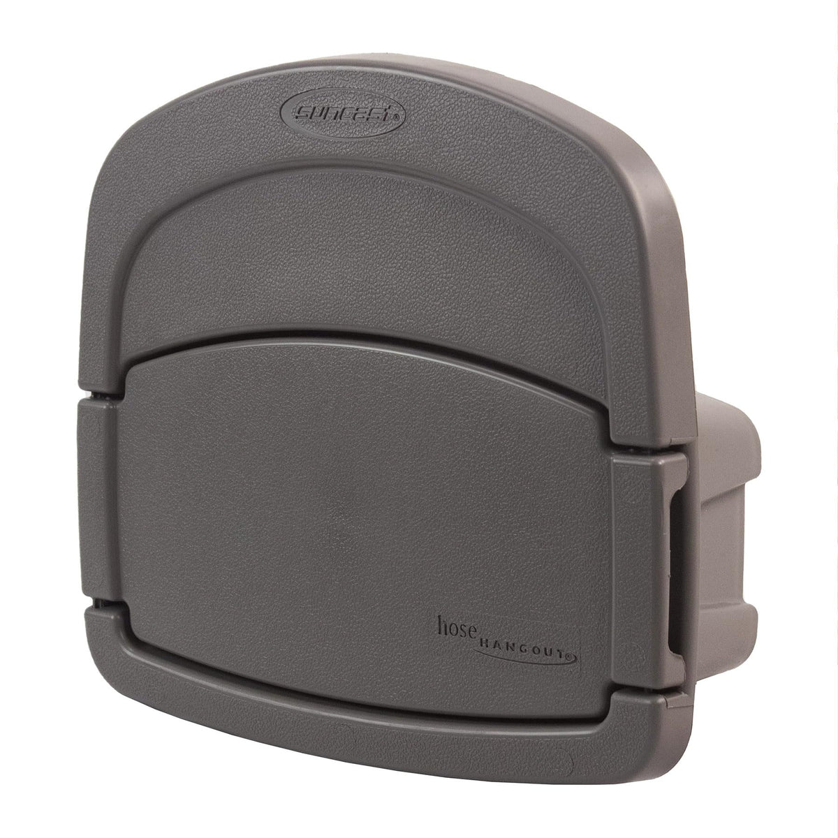 Suncast DHH150ST Deluxe Hangout Hose Hanger assembled for quick setup and storage of hoses