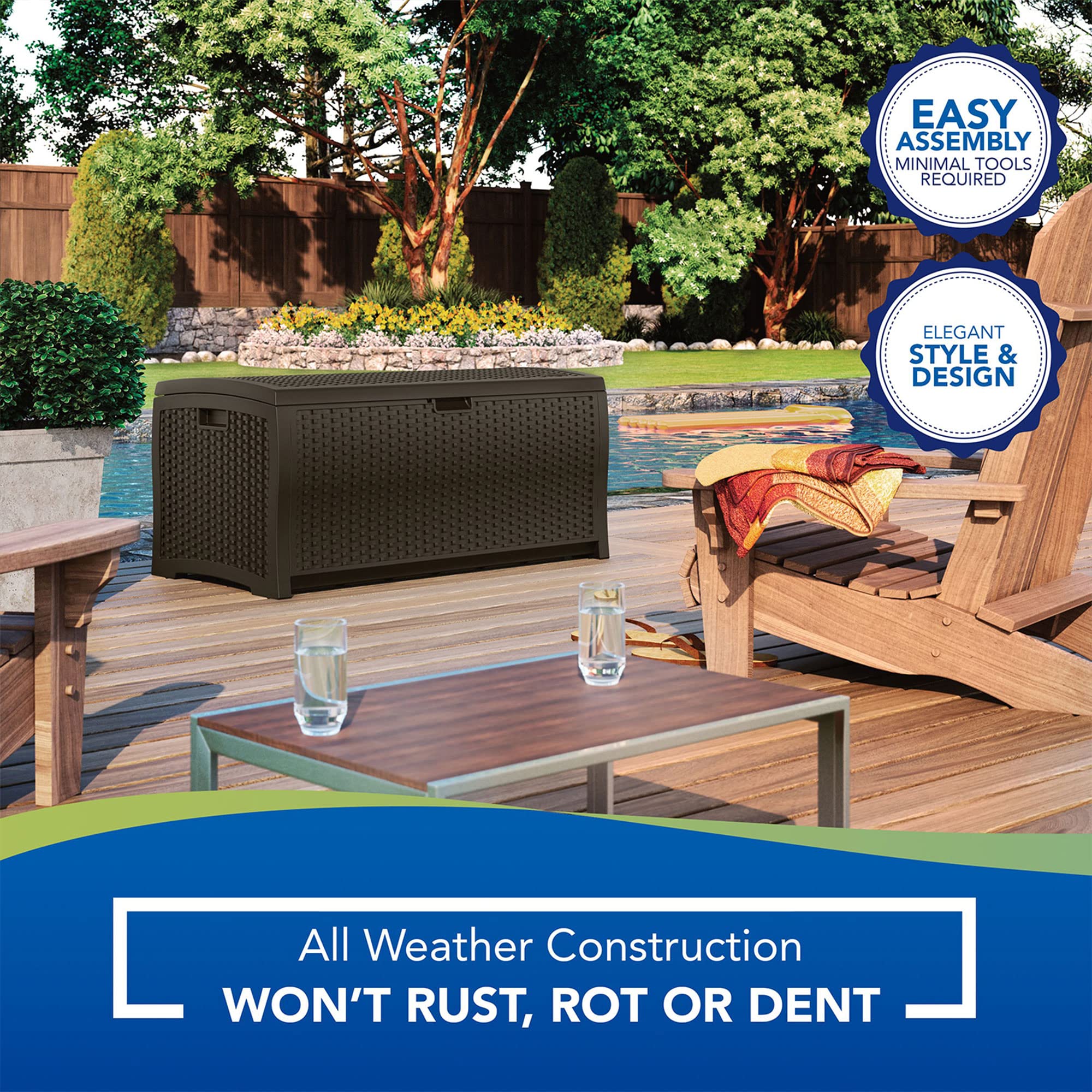 Suncast quick assembly with no tools required