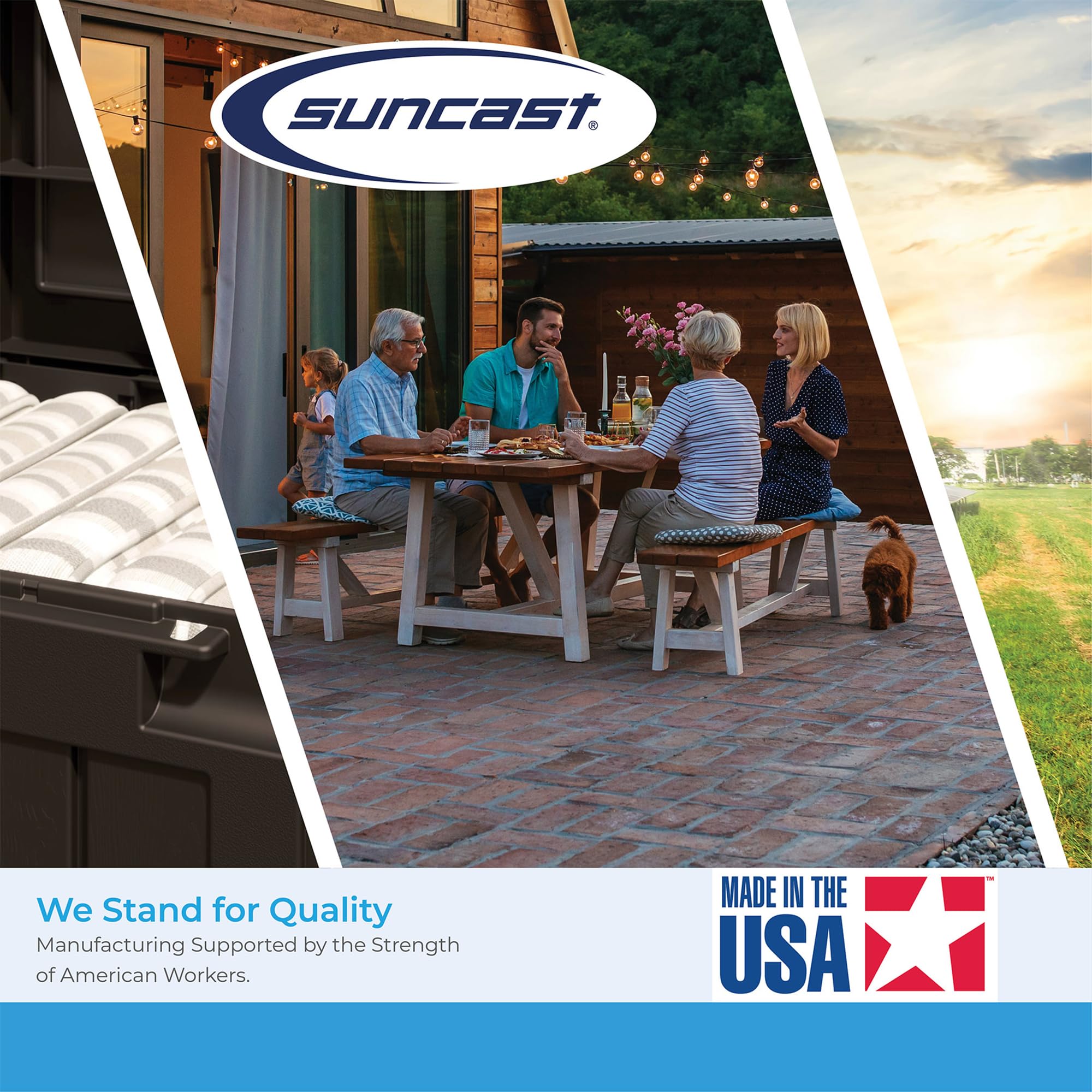 Suncast garage or pool area storage: versatile for gear and seasonal items