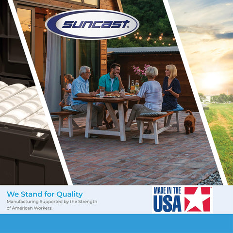 Compact, organized patio space thanks to the Hangout's design.
