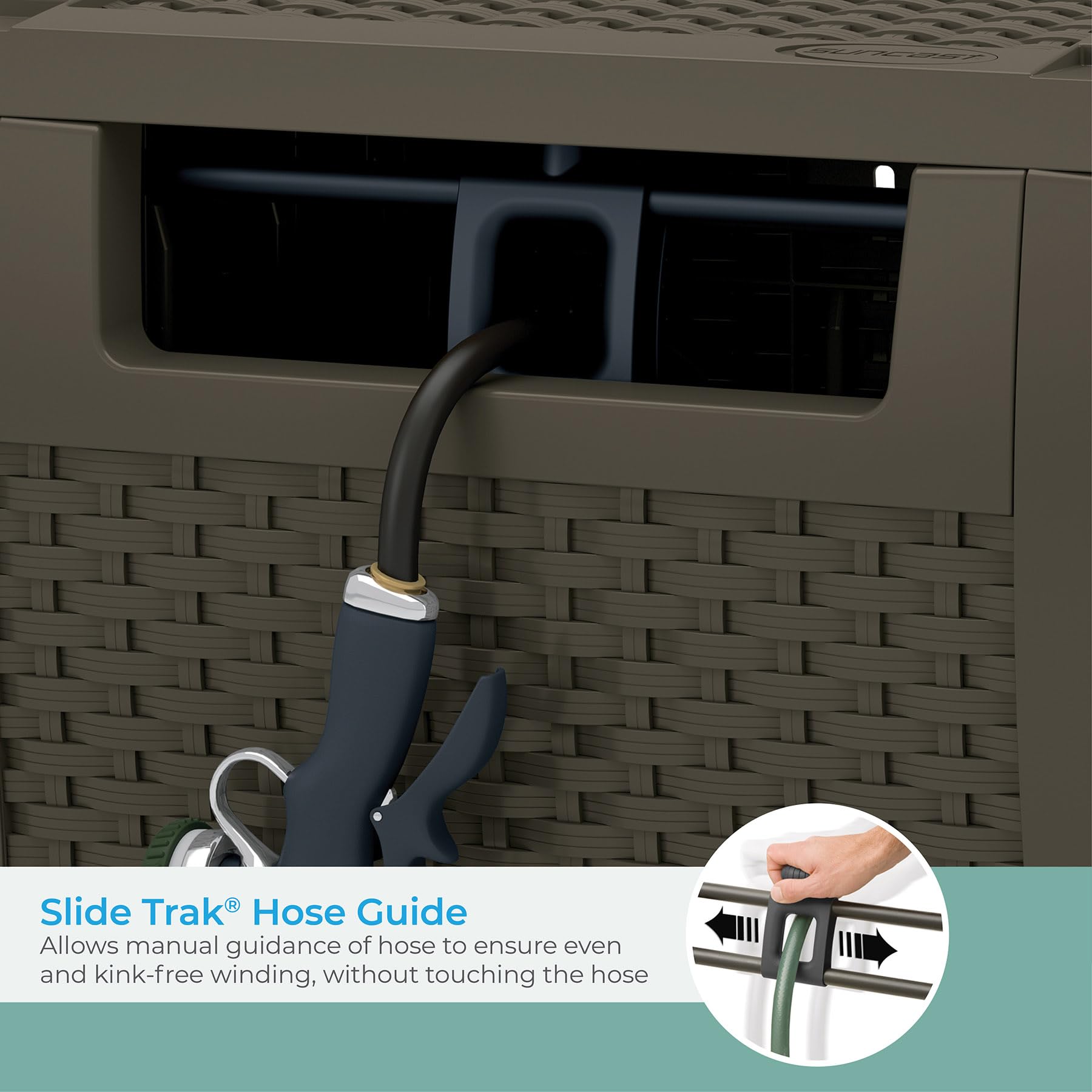 Suncast hose hideaway water-tight seal ensures reliable connections after use