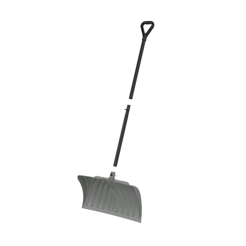 Suncast large surface area increases snow contact for quicker clearing.