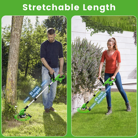 SUNCHERS 90 degree rotating head enables easy edging along borders