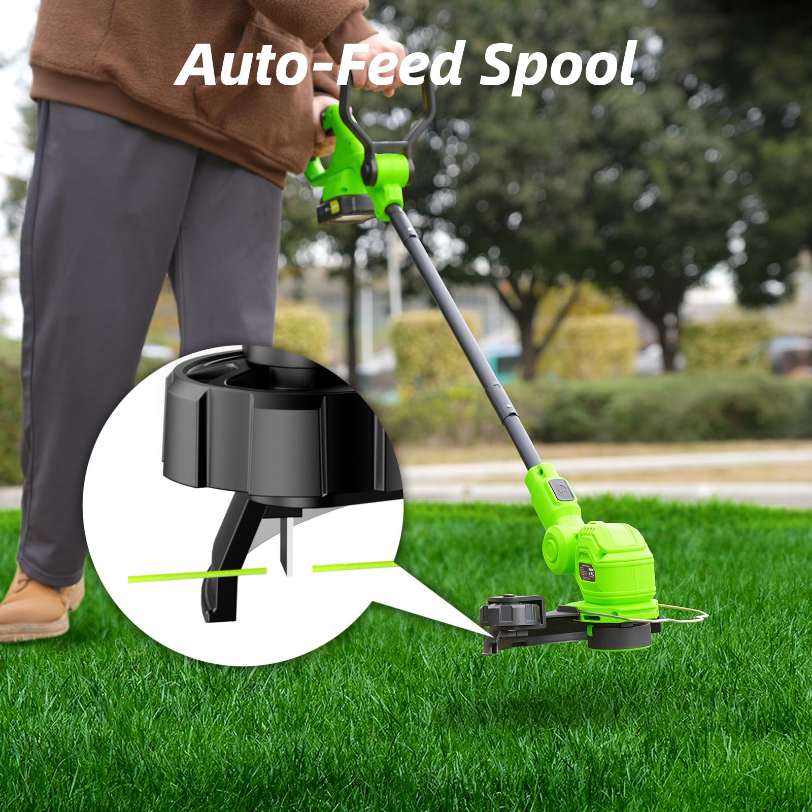 SUNCHERS auto line-feed maintains optimal rope length during use