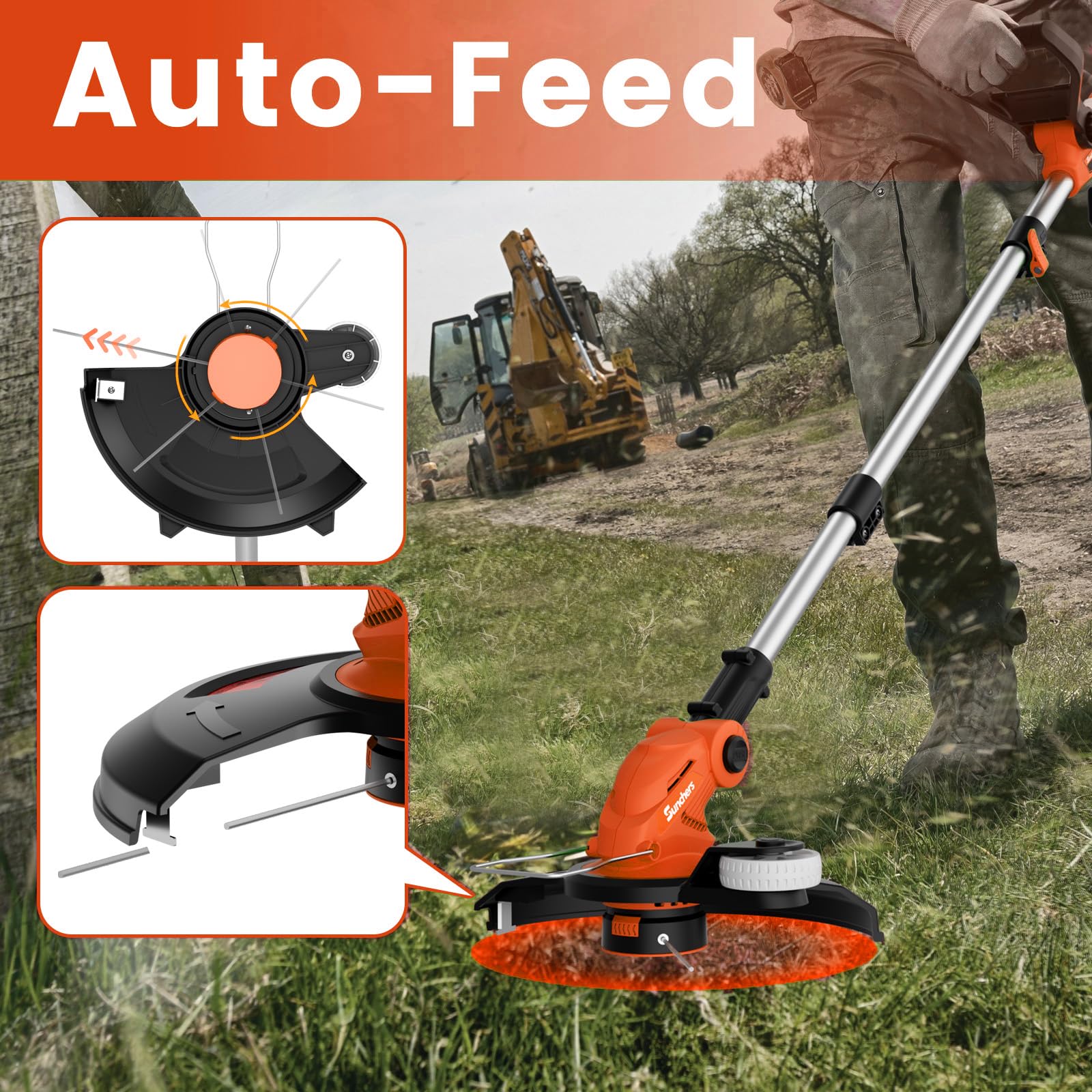 SUNCHERS automatic line feed for uninterrupted trimming