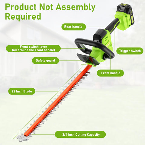 SUNCHERS hedge trimmer lightweight around 5.25 pounds for easy handling.