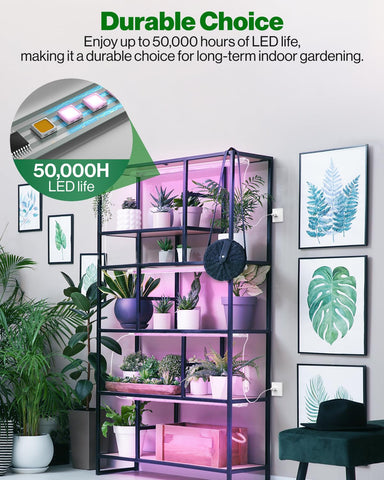 Sunco 3ft grow light ceiling suspension for flexible mounting
