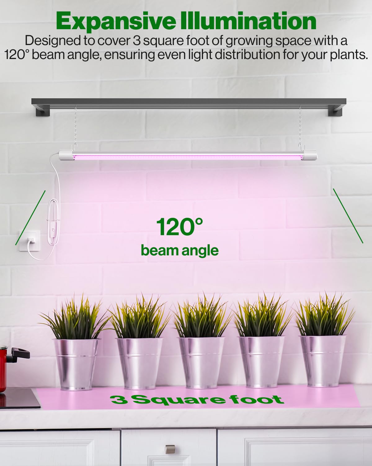Sunco 3ft grow light inline switch provides quick control