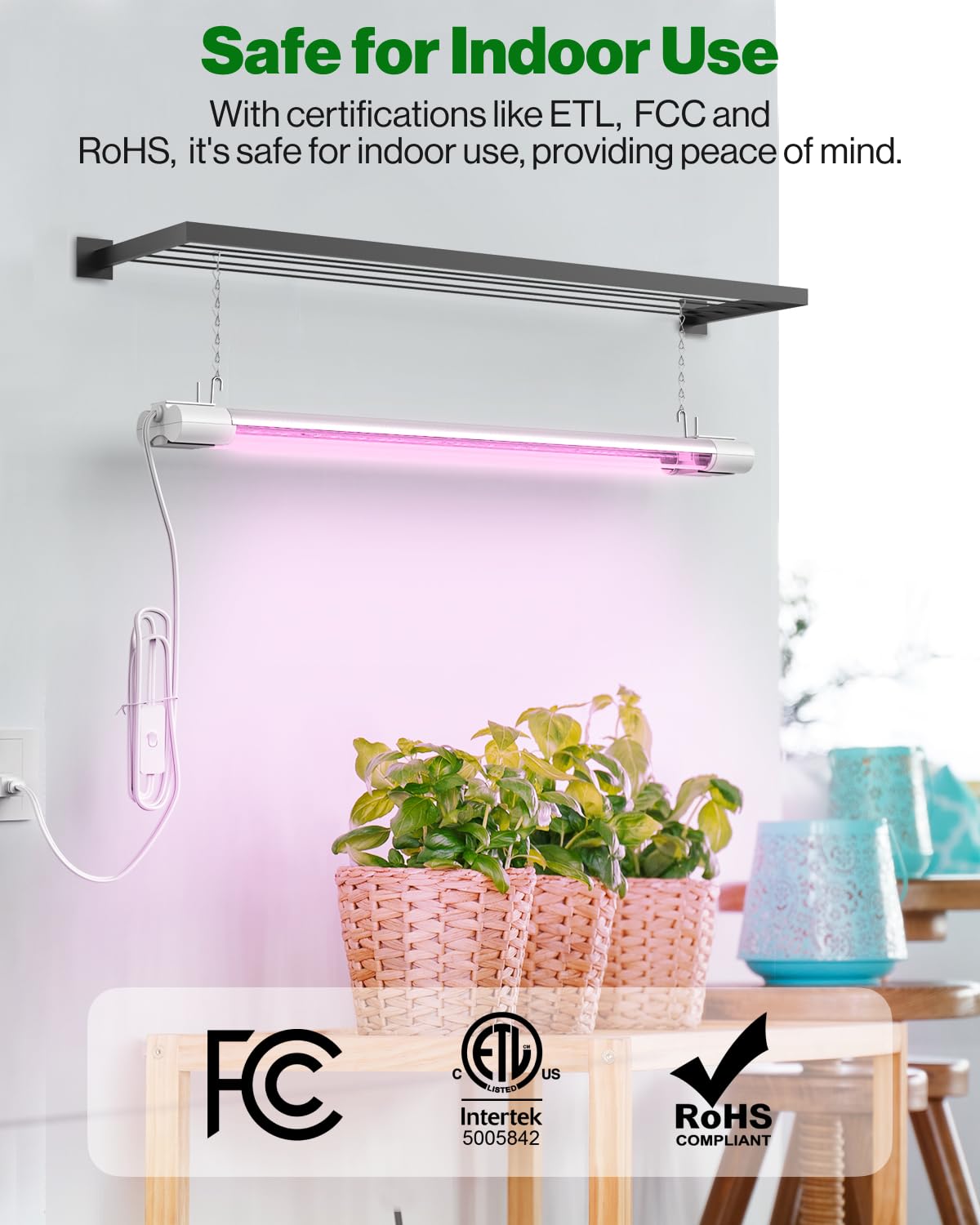 Sunco 50,000-hour lifespan ensures durable grow lighting with long service.