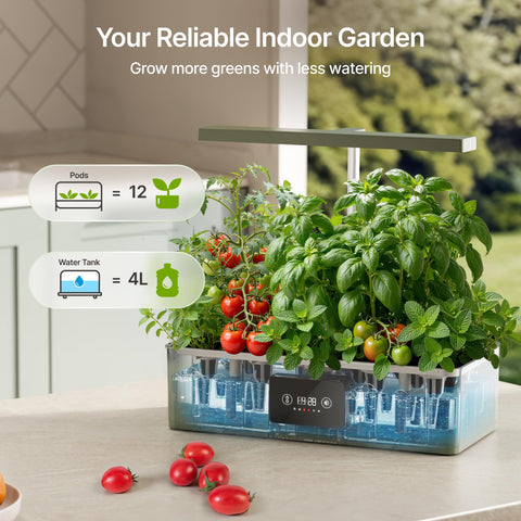 SUNCOZE 24W dimmable grow light close-up for efficient indoor gardening