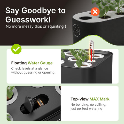 SUNCOZE adjustable height grow deck adapts to seedling to mature plant stages.