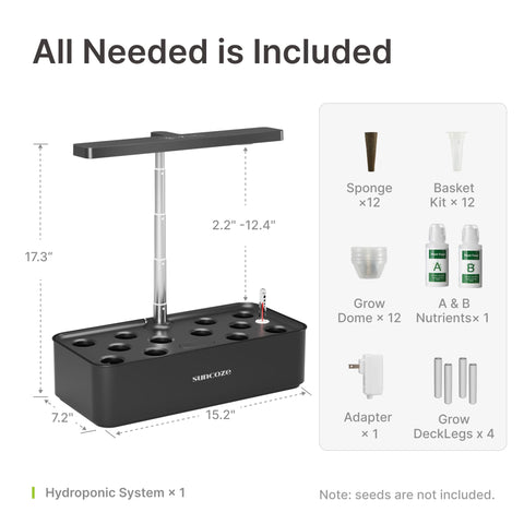 SUNCOZE flower/fruit mode guides herbs and fruiting plants for balanced light.