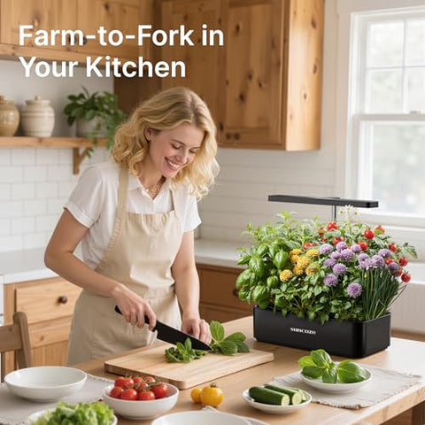 SUNCOZE hydroponics kit makes a thoughtful, gift-ready indoor garden.
