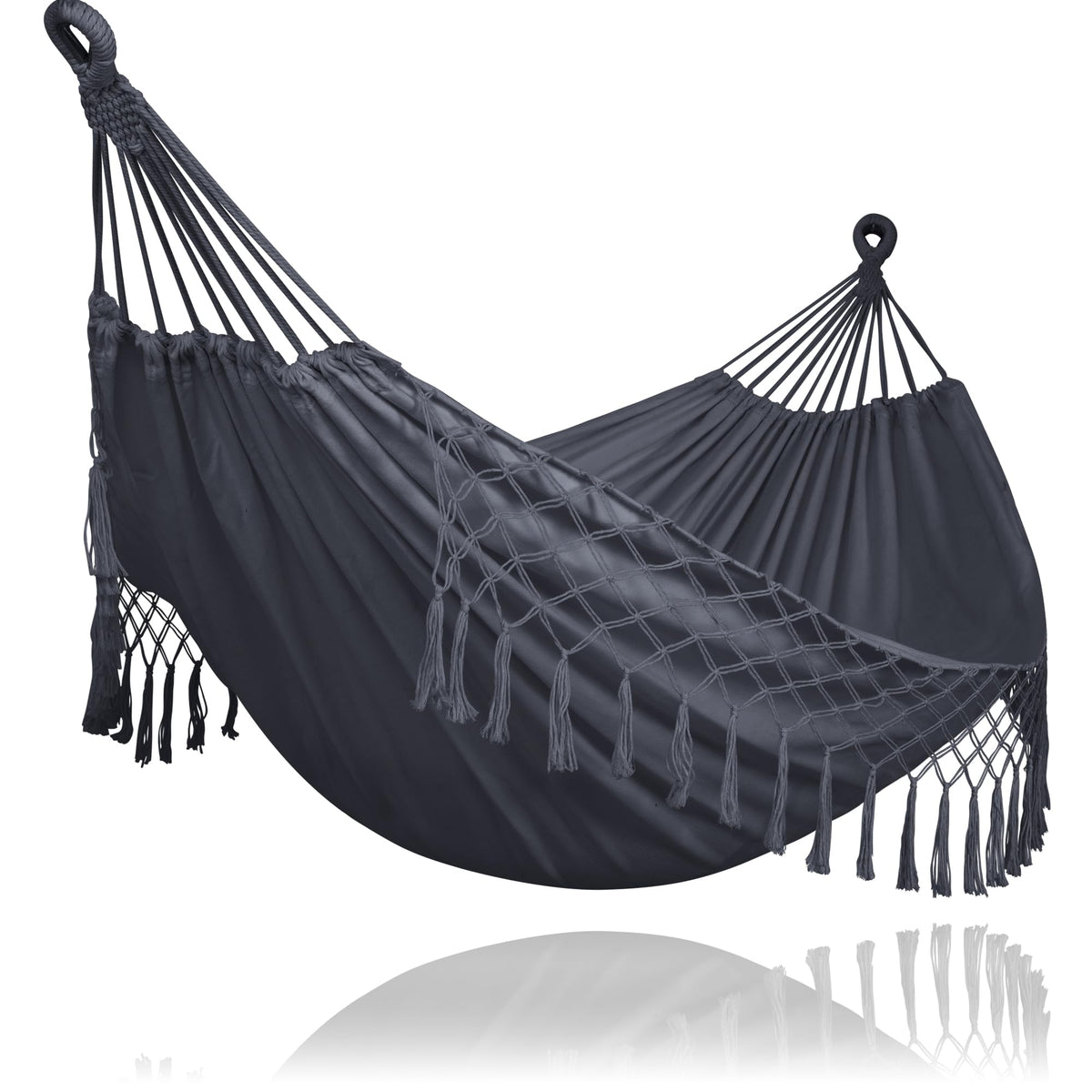 SUNCREAT extra-large hammock outdoor backyard setup for two