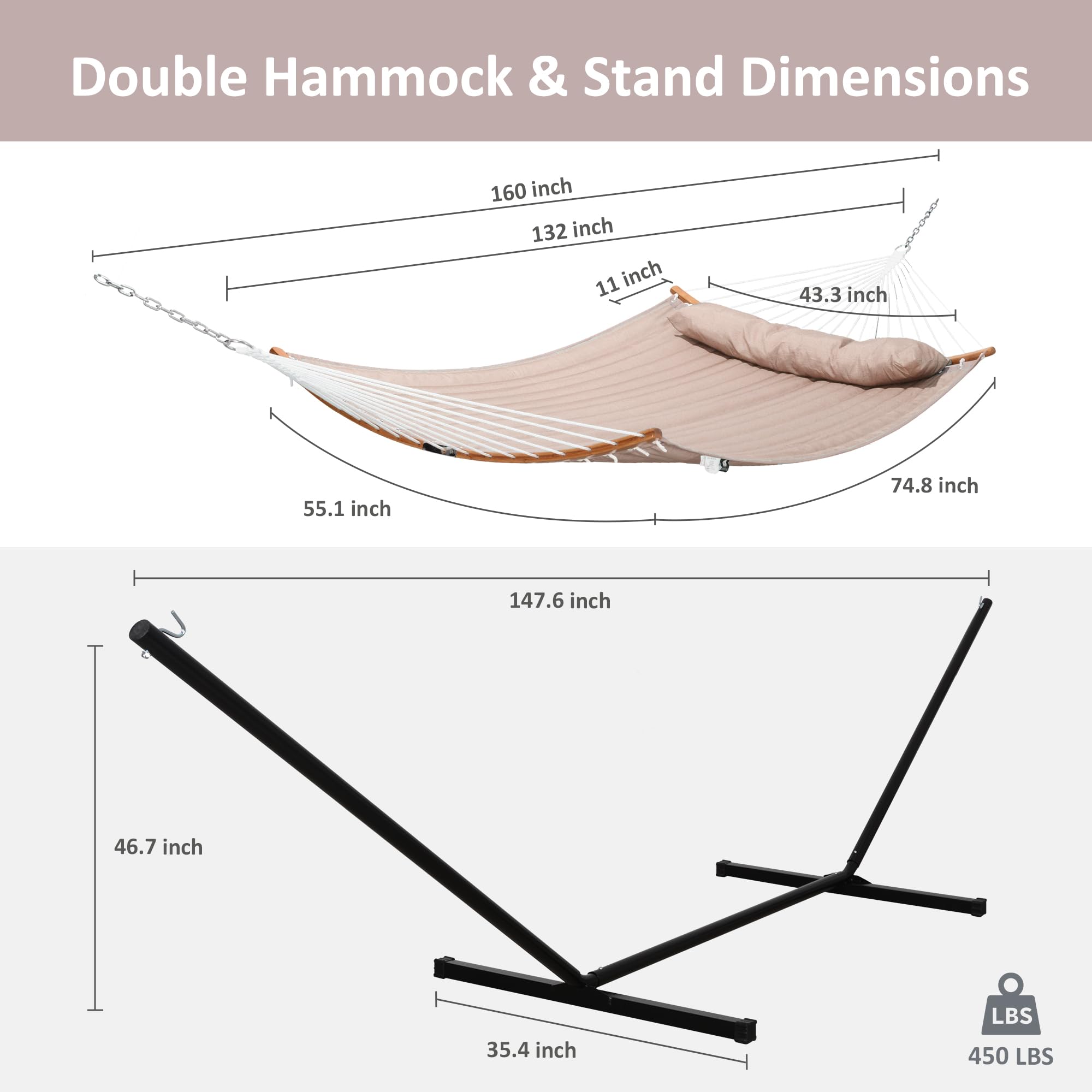 SUNCREAT 12-foot freestanding stand enables tool-free outdoor assembly.