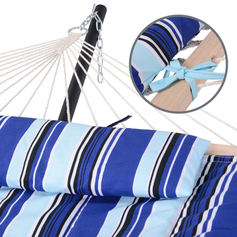 SUNCREAT 30% thicker poly-cotton rope provides comfy support and ventilation.