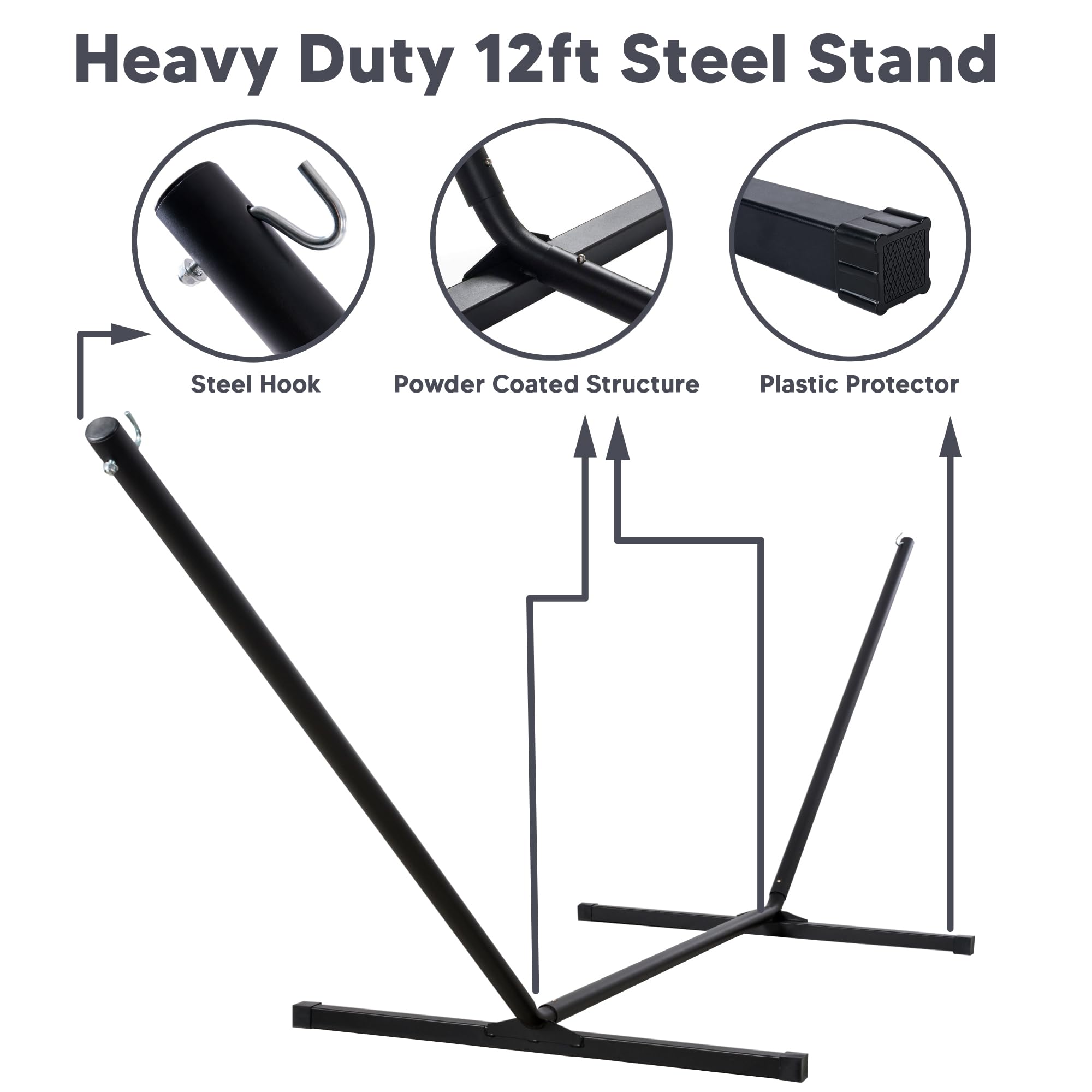 SUNCREAT anti-tree-damage design lets you enjoy the outdoors without tree contact.