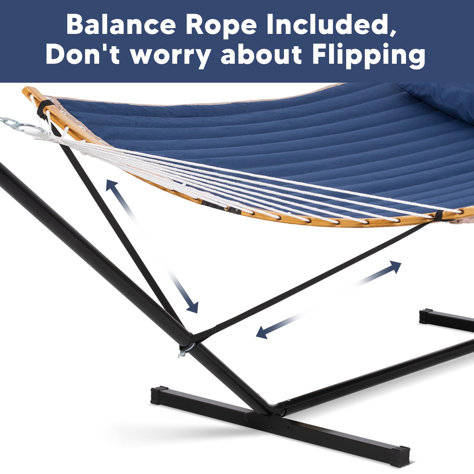 SUNCREAT balance ropes provide secure, balanced suspension.