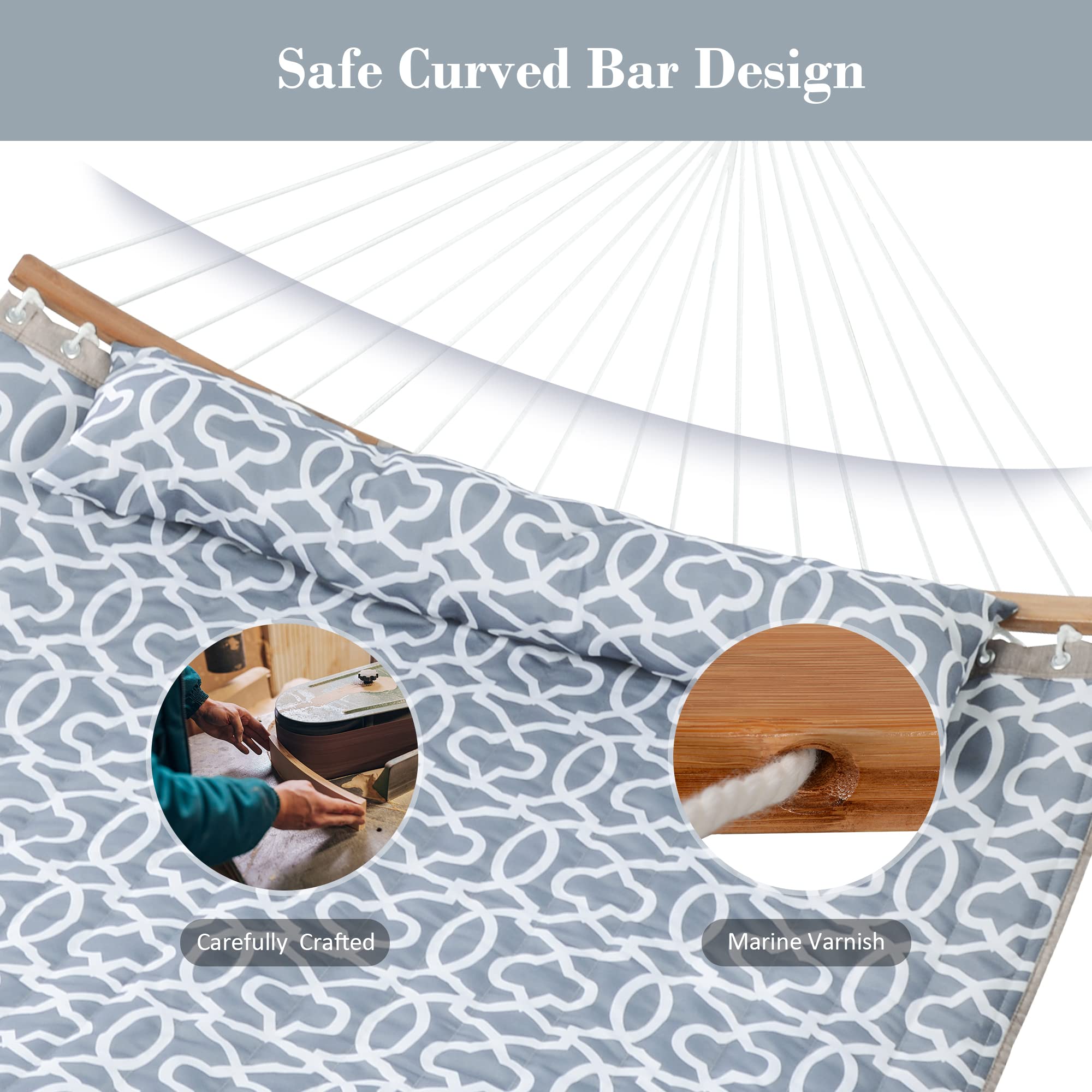 Suncreat 55 inch curved spreader bar resists weather