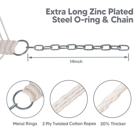 SUNCREAT included chains and rings for easy mounting to stands or trees