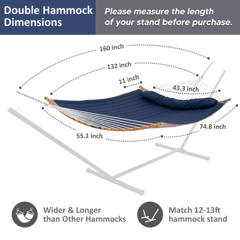 Suncreat hammock in use outdoors, perfect for garden, patio, or balcony.