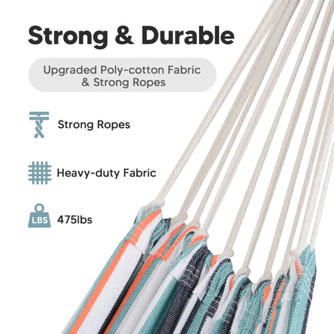 SUNCREAT Hammock-poly-cotton weave provides durability and breathable comfort.