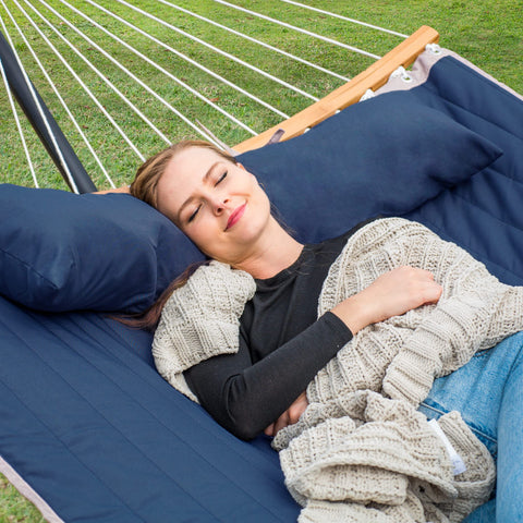 Suncreat hammock spreader bar 55 inch, weather-resistant design keeps shape and comfort.