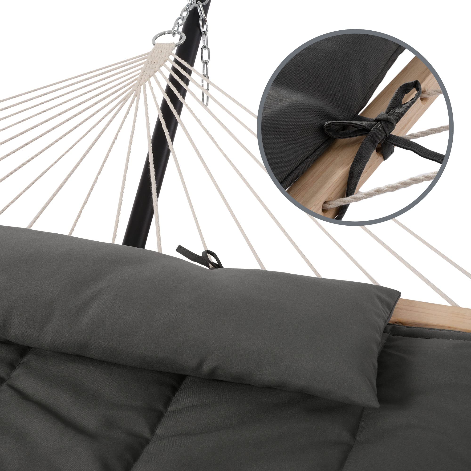 SUNCREAT wooden spreader bar, 52 inch, adds style and stability.