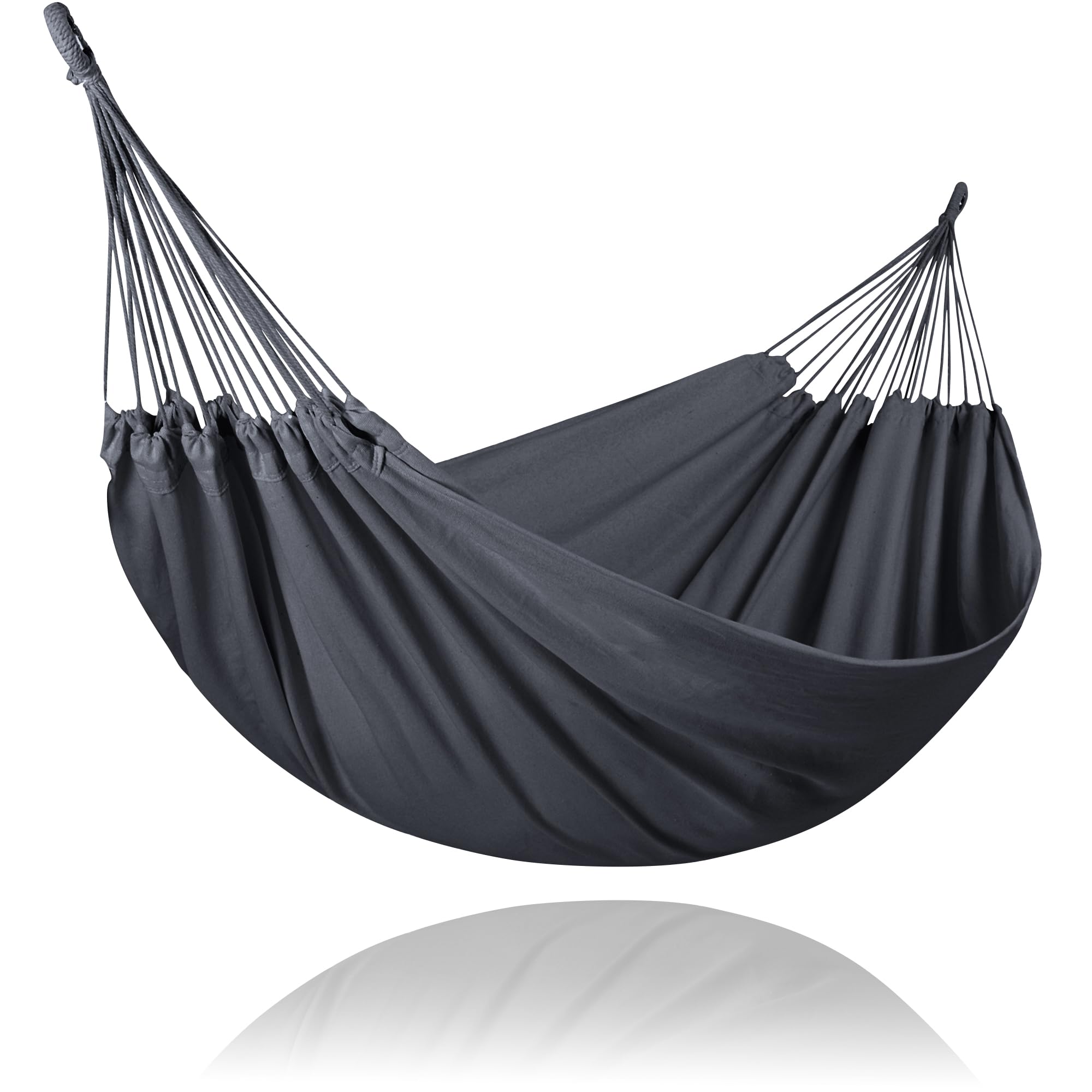 SUNCREAT hammock close-up showing durable eco-friendly fabric for outdoor camping
