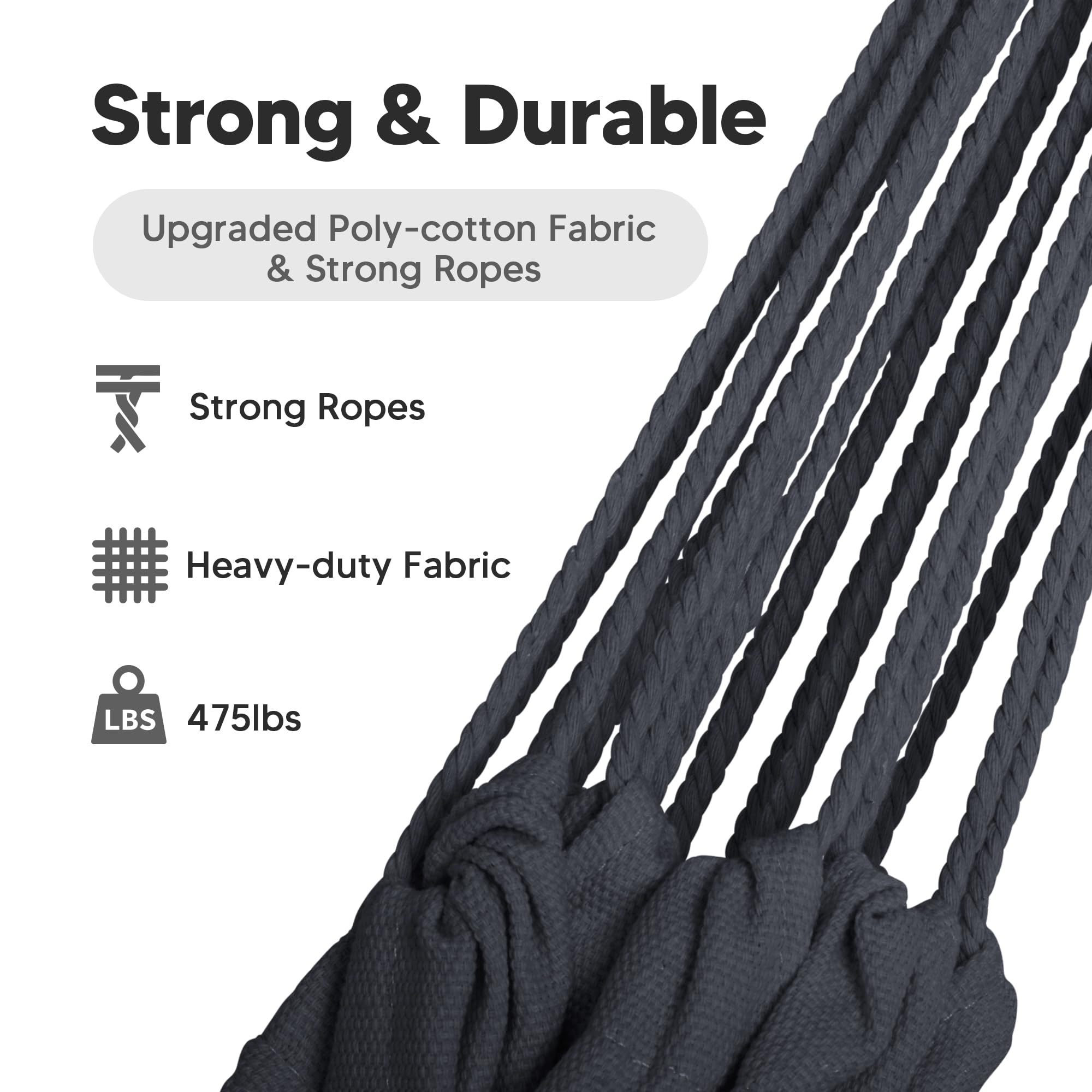 SUNCREAT lightweight portable hammock ready for quick setup