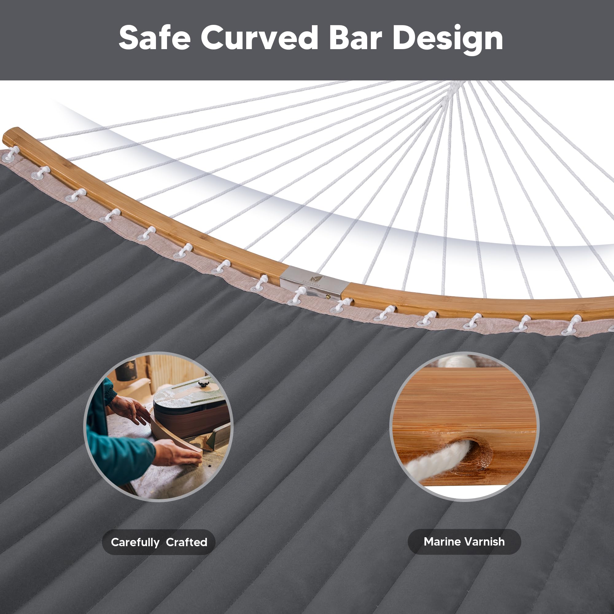 SUNCREAT large hammock bed 74.8 by 55.1 inches for two