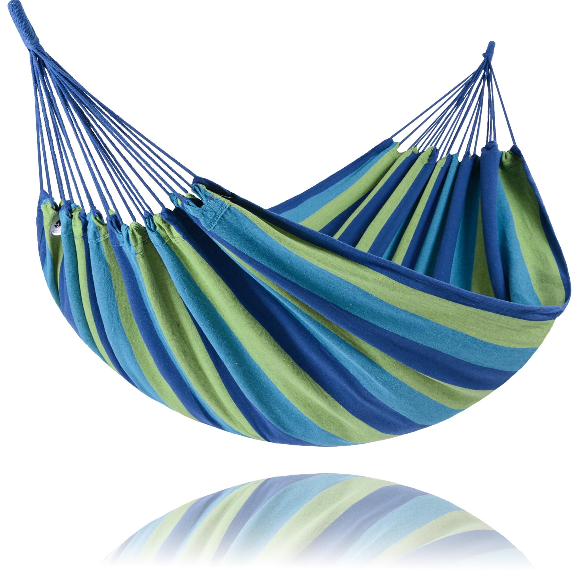 Suncreat portable tree hammock with outer bag for easy transport and outdoor setup.