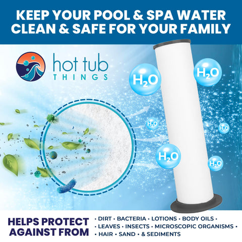 Sundance 880-series spa shows crystal-clear water after MicroClean Ultra.