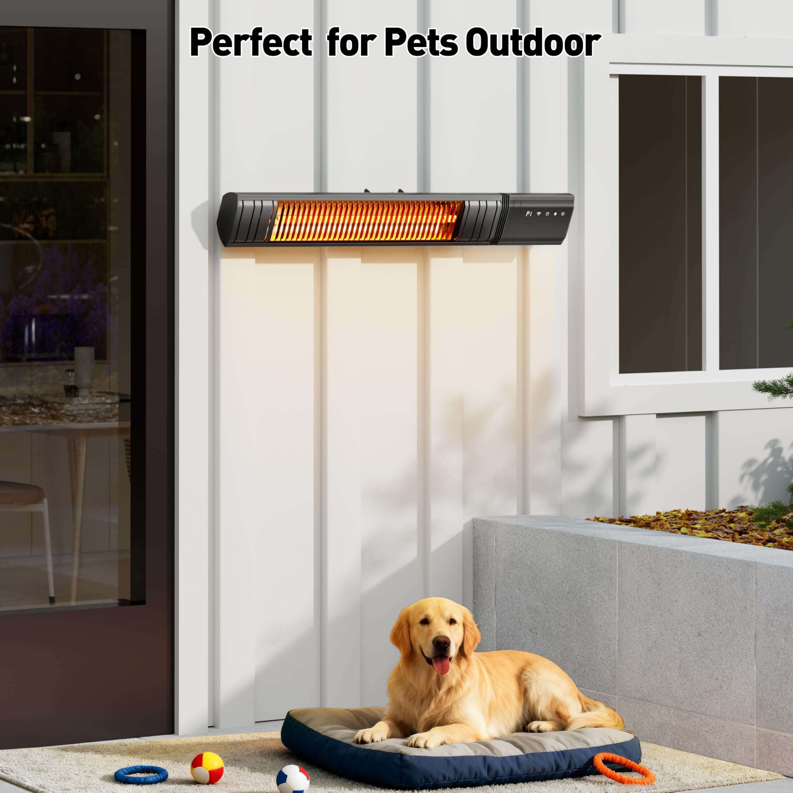 Sundate nine heat levels tailor comfort from 0 to 1500W