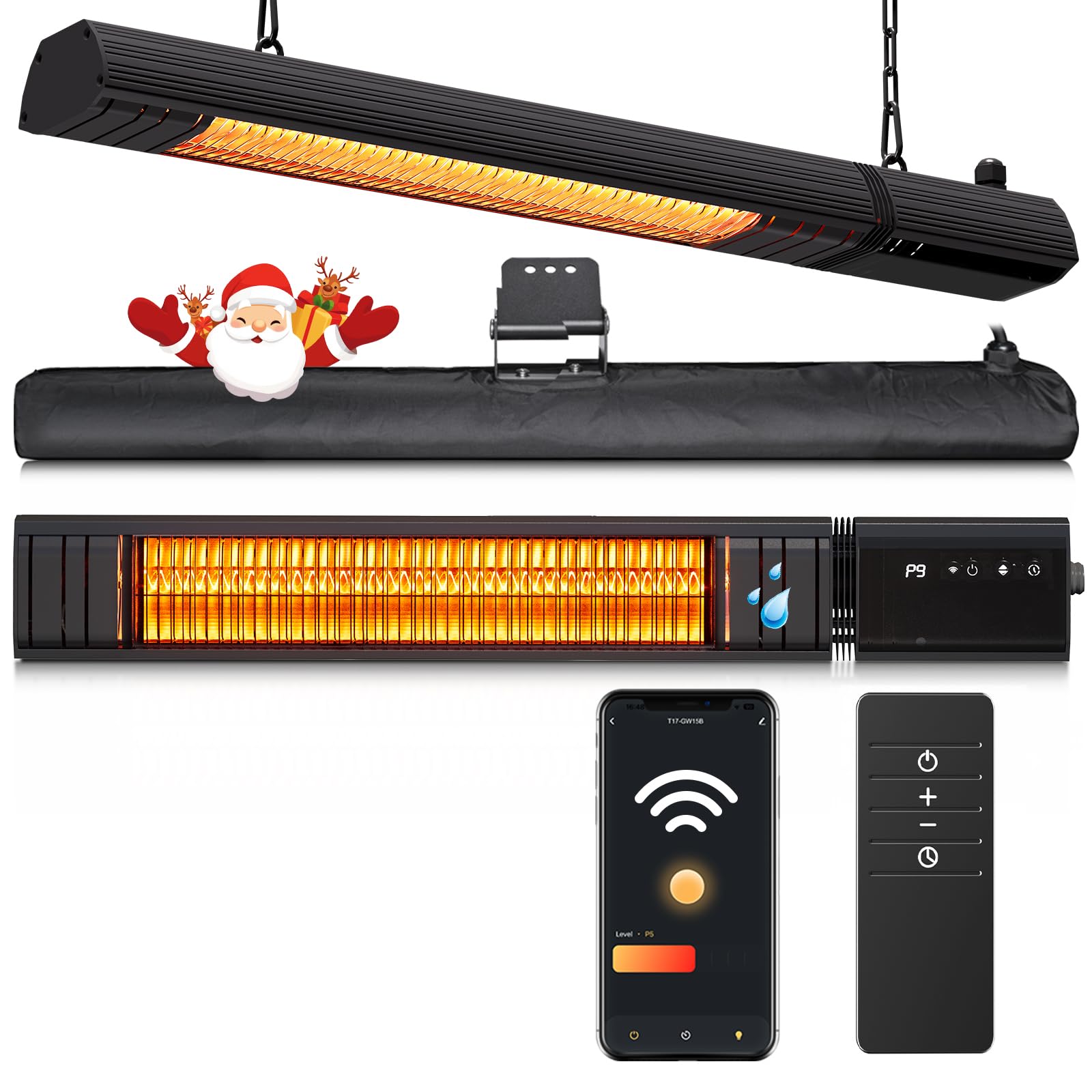 Sundate ceiling heater 1500W for fast outdoor warmth