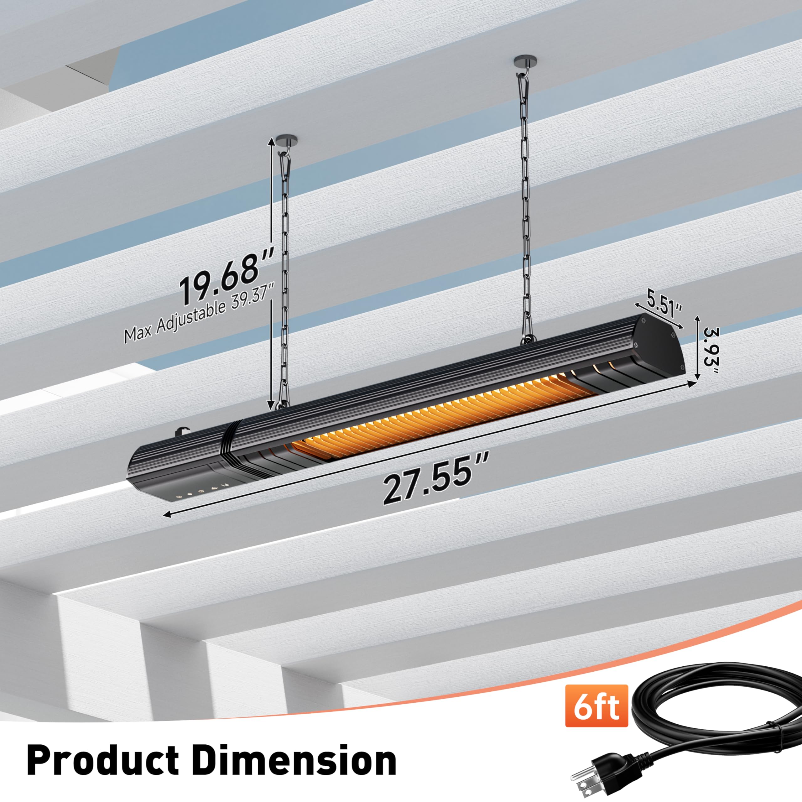 Sundate wifi-controlled infrared heater for convenient remote temperature management
