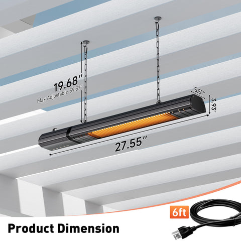Sundate wifi-controlled infrared heater for convenient remote temperature management