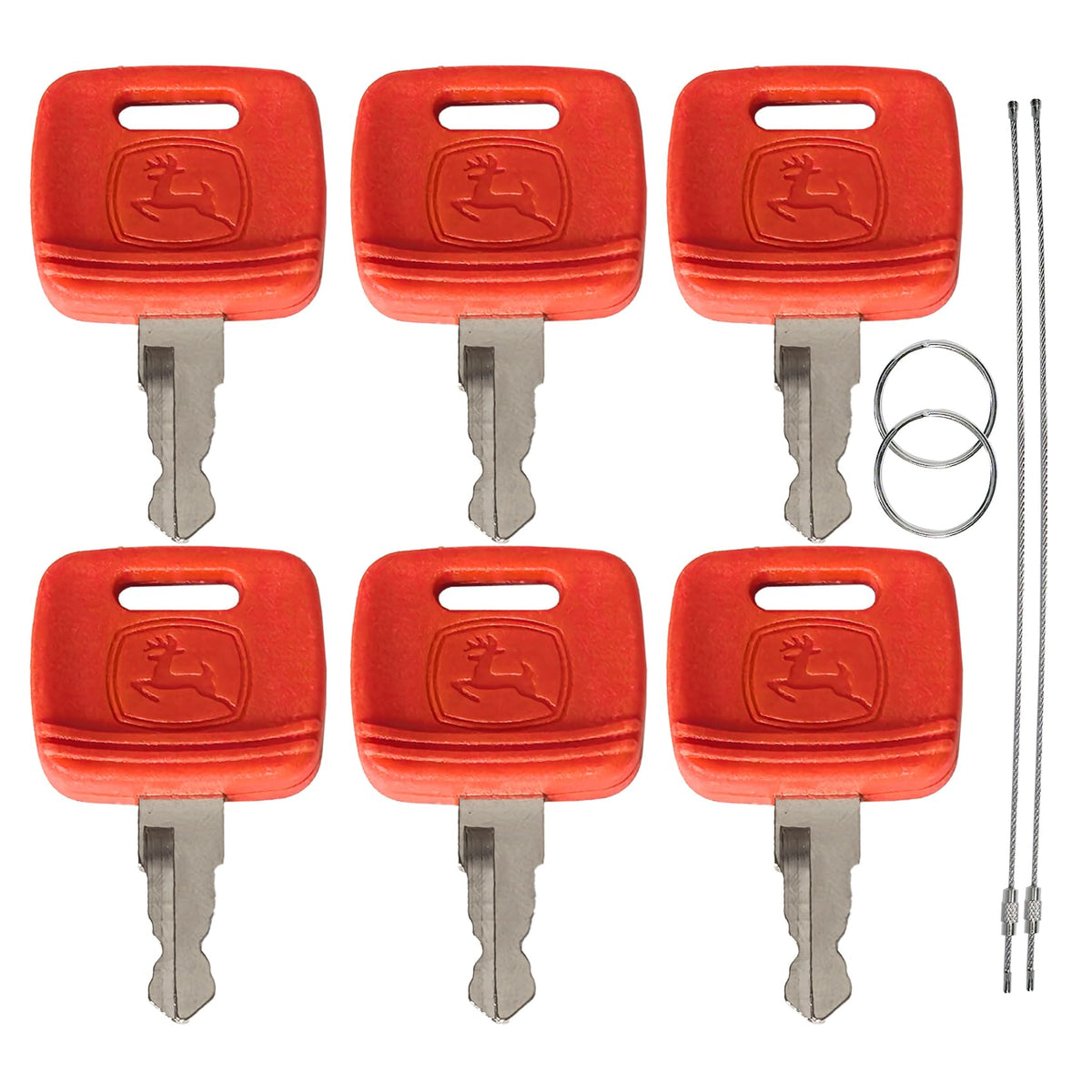 SunDiss John Deere ignition keys in a six-pack for quick startup