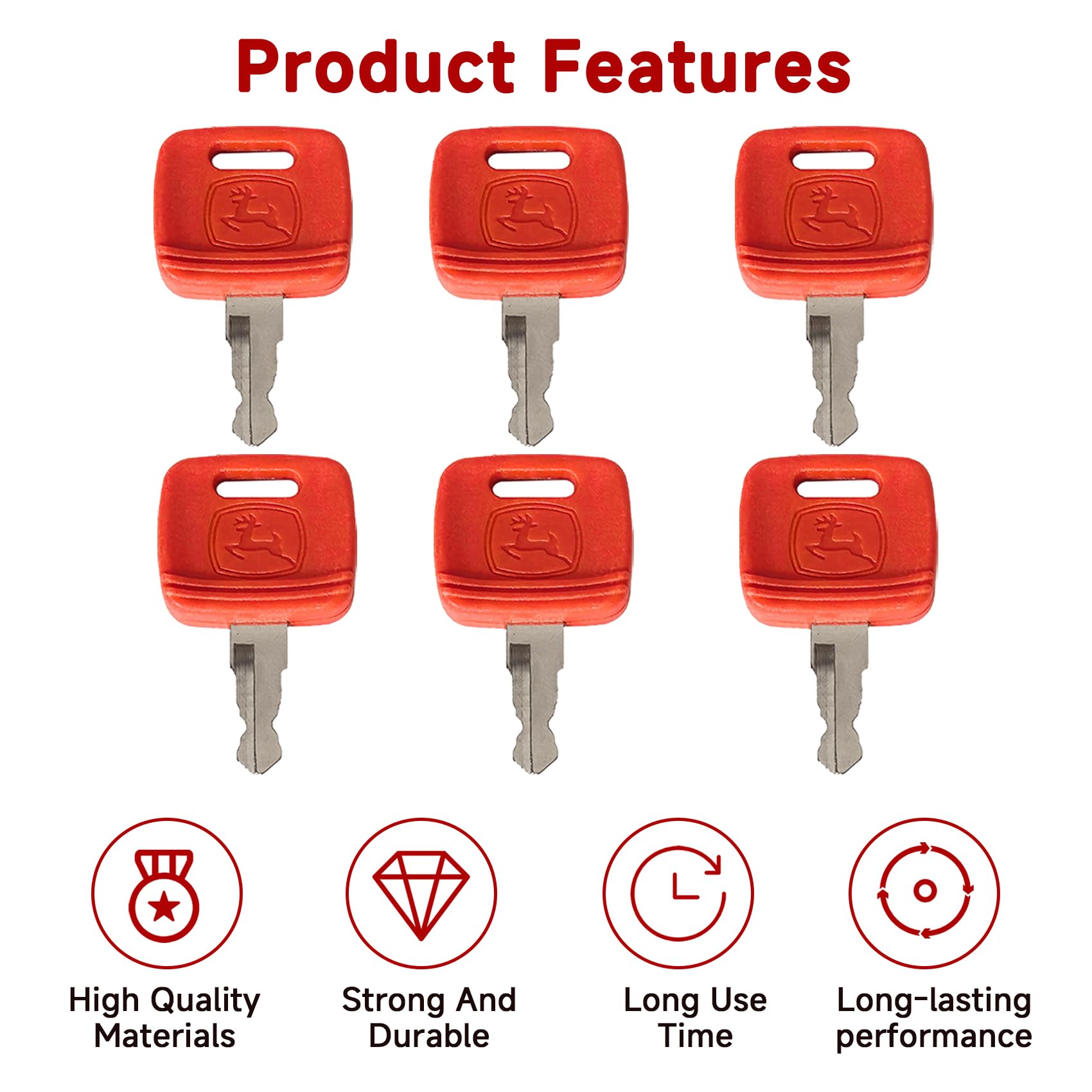 SunDiss ignition keys organize for common JD equipment like sprayers and loaders