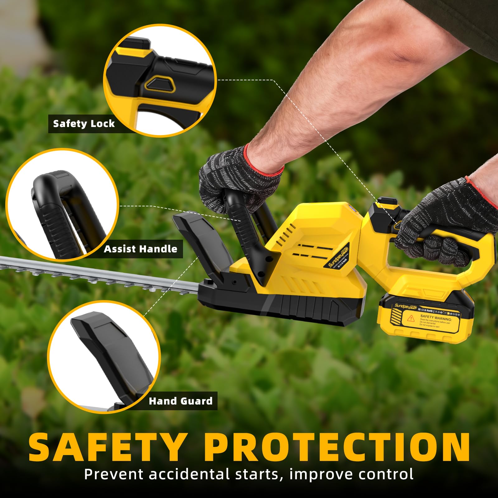SundpeyPRO blade protector shown for safe storage when not in use