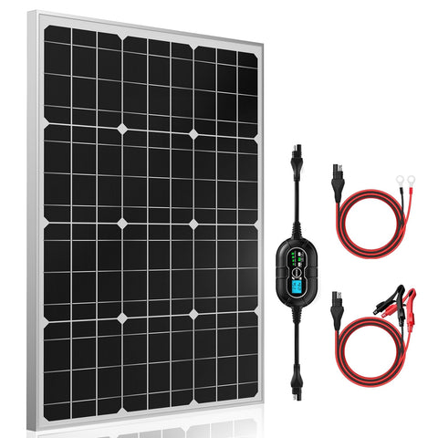 SUNER POWER 12V Panel Kit 50W powering boats and RVs with compact solar energy