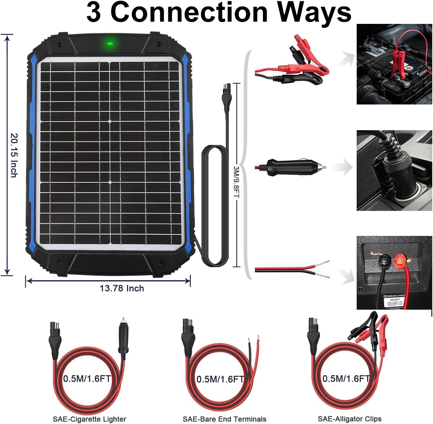 SUNER POWER 25W mounted on dock demonstrates weatherproof reliability.