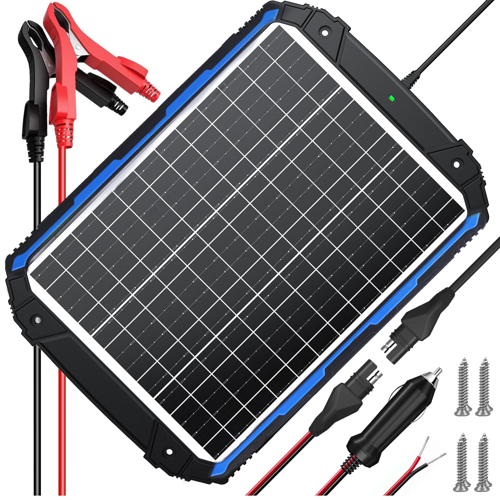 SUNER POWER 25W panel front view showing compact waterproof design for cars and boats.