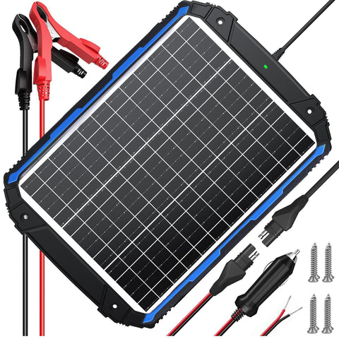 SUNER POWER 25W panel front view showing compact waterproof design for cars and boats.